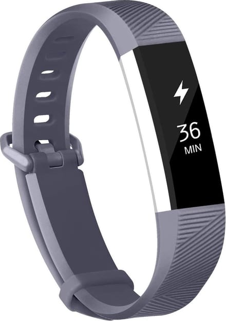 YPCd® Siliconen bandje - Fitbit Alta (HR) - Grijs - Small