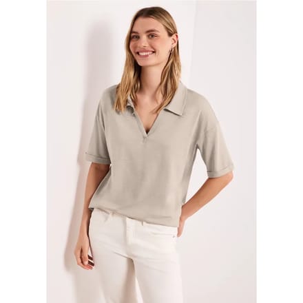Jersey poloshirt met korte mouwen