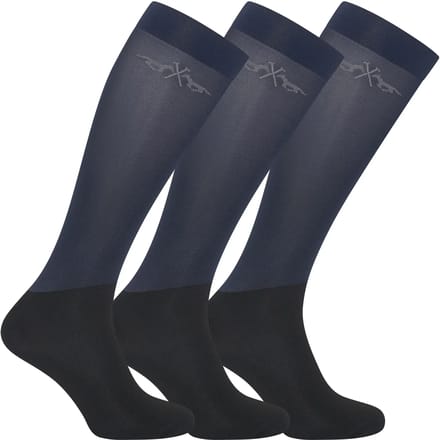 Hv Polo Paardrijsokken Hv Polo Hvpjamie 3-pack Donkerblauw