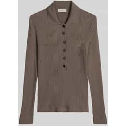 Slim fit pullover van mix van katoen en modal