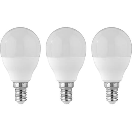 LIVARNO Set van 2 of 3 LED-lampen (3 druppels 4,2W E14)