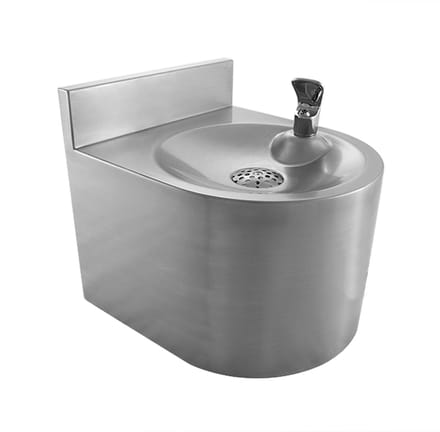 Hangende drinkfontein Flow I met drukker op bubbler