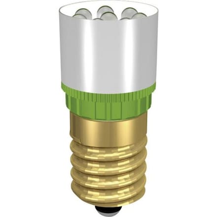 Signal Construct MCRE148378 LED-signaallamp Ultra-groen E14 230 V/DC, 230 V/AC 37000 mcd
