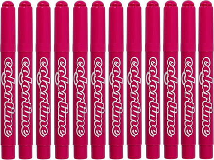 Colortime stift, 5 mm lijn, roze, 12 stuks