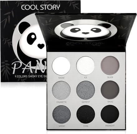 Oogschaduw Palet - Make-up Set - Dagelijkse Make-up - Negen Kleuren - 12.5 x 12.4 cm - Zwart