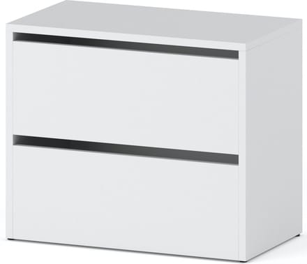 Meubel Square - Schoenenkast STEP - Mat Wit - Modulaire schoenenkast zonder handgrepen