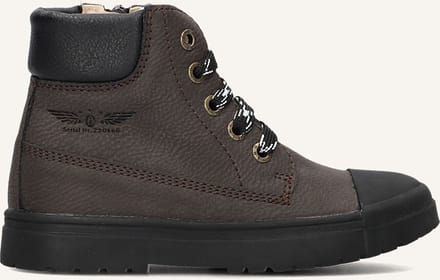 Veterboots | Jongens | Dark Brown | Leer | Shoesme | Maat 25
