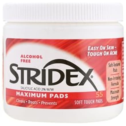 STRIDEX - Maximum 2% Salicylic Acid Soft Touch Pads - Acne-verzorgende Tonerpads