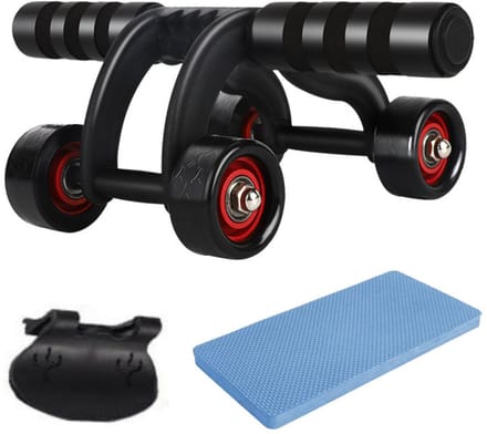 Winkrs - Trainingswiel zwart - Ab roller - Ab wheel - Trainingswiel buikspieren - Ab trainer