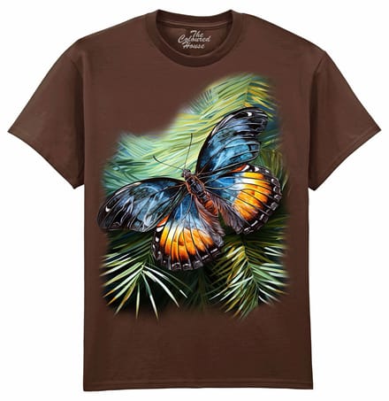 Vlinder Shining Butterfly The Coloured House T-shirt M