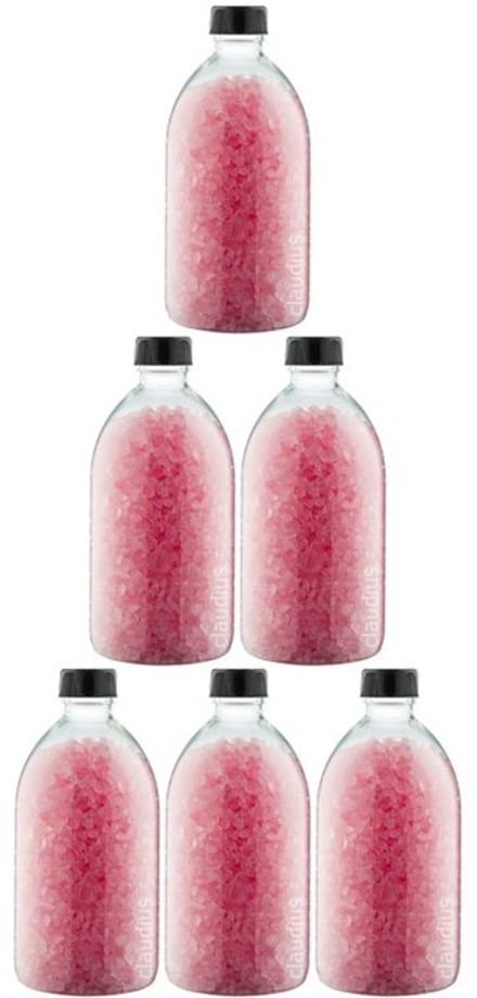 Claudius Badzout Rozen - 600 gram - Fles met zwarte dop - Set van 6 stuks