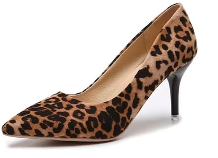 Tijgerprint Hak - Dames Schoenen - Hoge Hak - Luipaard - Mode - Maat 40
