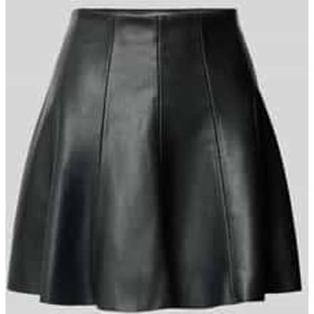 Minirok in leerlook met ritssluiting