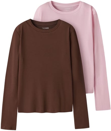 NAME IT - TKFRIX 2P LS SHORT TOP NOOS - Meisjes - Blouses