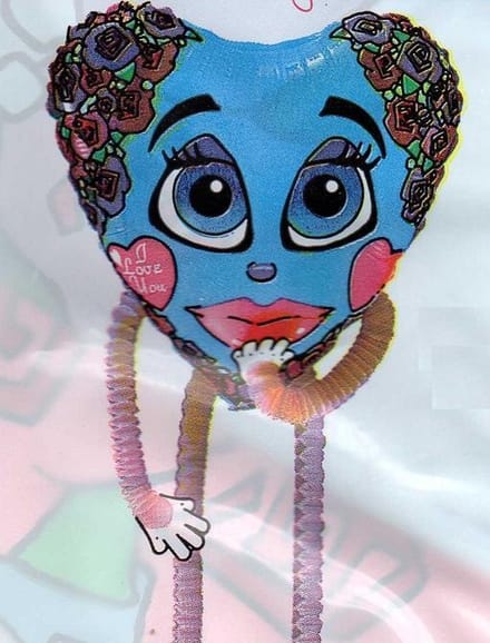 folieballon - high stepper - I love you - leeg