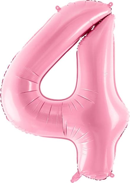 Cijfer 4 (86 cm) - Lichtroze