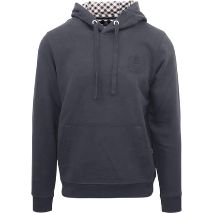 Aquascutum Herenlogo Hoodie (Antraciet)