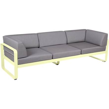 Fermob BELLEVIE club sofa 3 zits - A6 citroensorbet - 79 Flanelgrijs