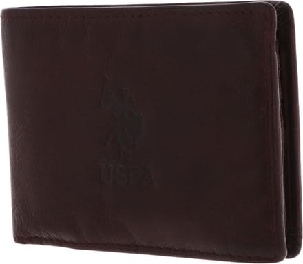 U.S. POLO ASSN. Kaarthoes Ulysses Wallet mit Flap Cognac Bruine