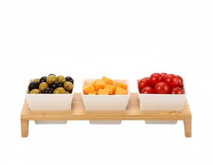 Cheffinger Snackschalen Set - 4-delig - Bamboe