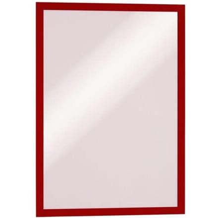 Durable Duraframe Zelfklevend Kader A3, Magnetisch, Rood (pak 2 stuks)
