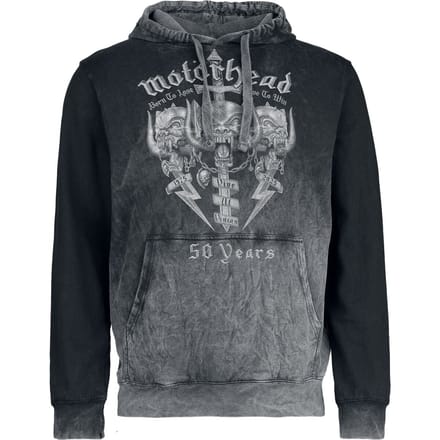 Motörhead Trui met capuchon - Core 50th - S tot M - voor Mannen - grijs