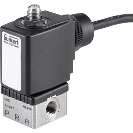 Magneetventiel 3/2-weg G1/8'' NC RVS FKM 0-16bar/232psi 24VAC/DC ATEX 6014 352079