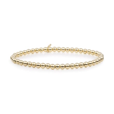 Sparkling Jewels Armband Gold plated Saturn Medium - 4mm SB-G-4MM-ADD