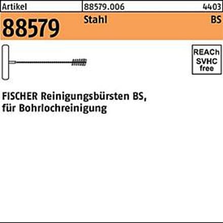 Fischer 78178 Reinigingsborstel voor boorgatreiniging - Ø10mm