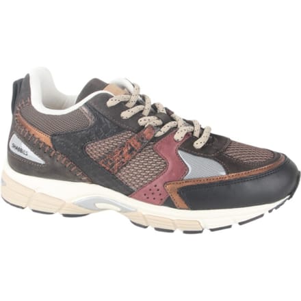 Shabbies Amsterdam - Abbey Run Sneaker Mesh Zwart/Bruin - Maat 37