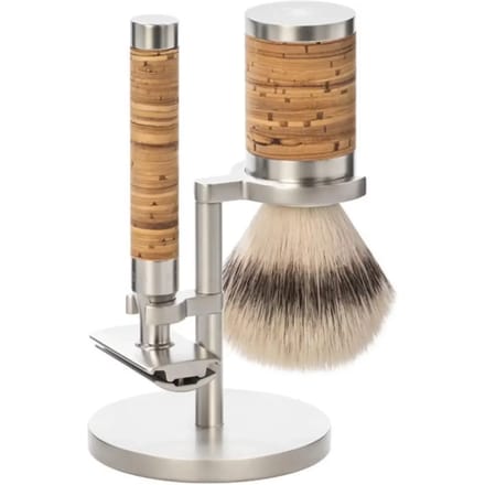 MÜHLE - scheerset ROCCA- Synthetisch - RVS Berkenschors
