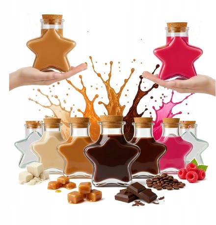 Bimberek STAR Serie - Glazen Fles - 280ml - Stervorm