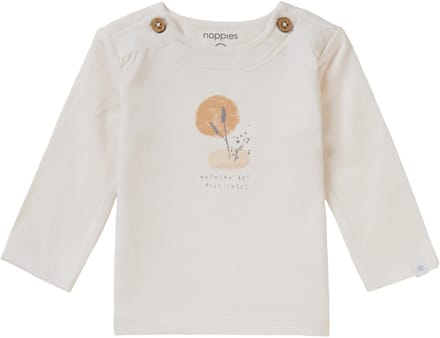 Noppies Unisex Tee Bethal long sleeve Unisex T-shirt - Whisper White - Maat 68