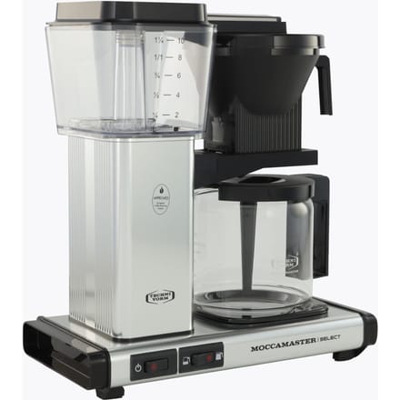Moccamaster KBG Select - Filterkoffiezetapparaat - Polished Silver - 5 jaar garantie