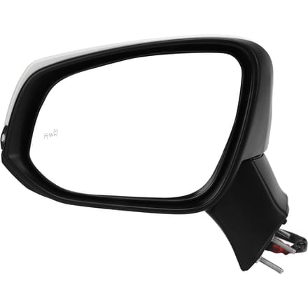 Super Witte Power Verwarmde Zijspiegel Met Knipperlicht Dodehoekbewaking Vervanging voor RAV4 black