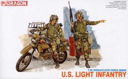 Dragon Modelbouwpakket Militaire voertuigen - 3009 U.S. Light Infantry - Worlds Elite Force Series Plastic - 1:35 - Modelbouw