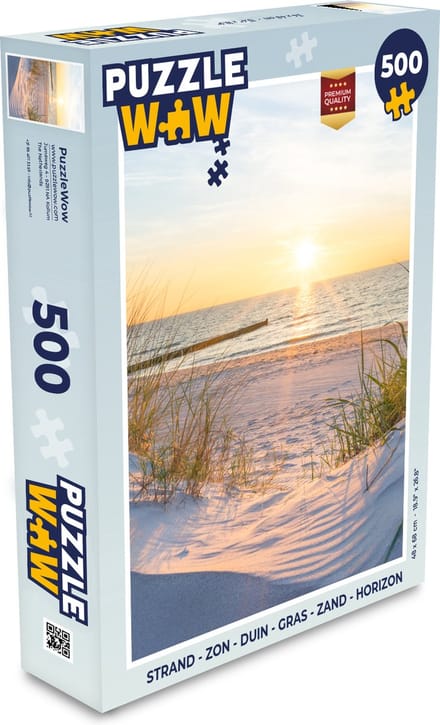 Puzzel Strand - Zon - Duin - Gras - Zand - Horizon - Legpuzzel - Puzzel 500 stukjes