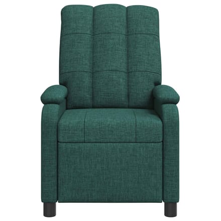 vidaXL - Recliner - Donkergroen - Stof