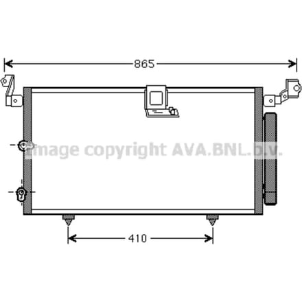 Condensator, airconditioning AVA COOLING TO5384D