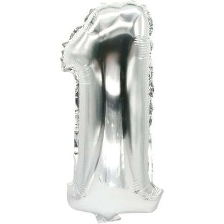 Papstar 86831, Speelgoed ballon, Polyethyleentereftalaat (PET), Zilver, Aantal, 200 mm, 350 mm