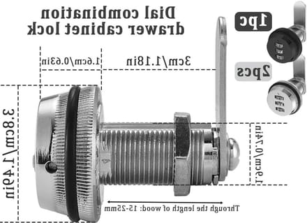 3 Digit Code Combinatielock voor Postvak, 3 Stuks Zinklegering, Veiligheidslock voor Laden en Kasten, Digitale Wachtwoordbeveiliging, Ideaal voor Post en Meubels