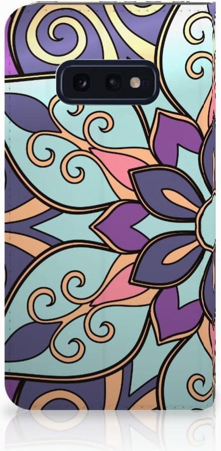 Samsung Galaxy S10e Smart Cover Purple Flower