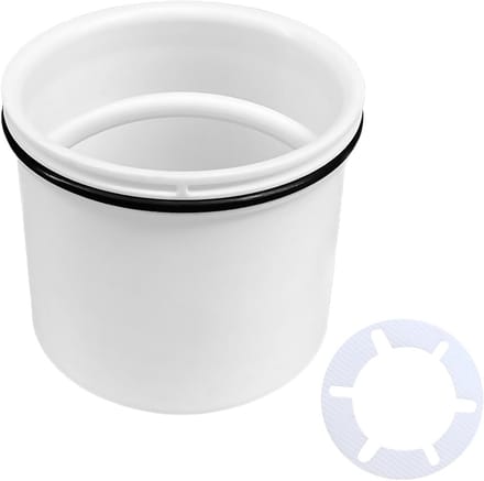 Duikbuis voor douche met geurafsluiter en afvoer-haarvangers - Diameter 69,6 mm
