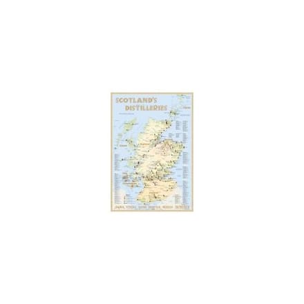 Whisky Distilleries Scotland - Tasting Map 24x34cm - Hirst, Rüdiger Jörg