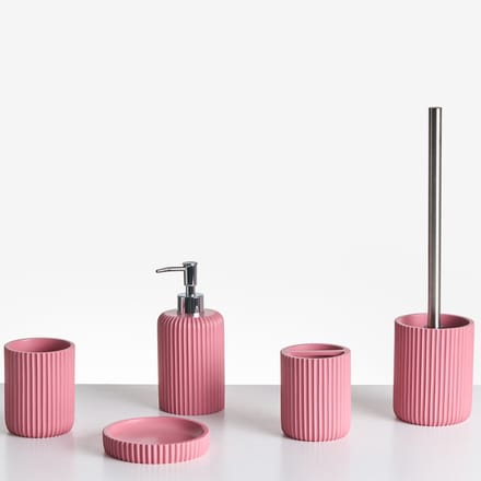 CAMANA - Badkameraccessoireset - Roze - Polyresin