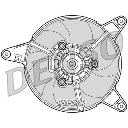 Koelventilatorwiel, motorkoeling DENSO DER09090