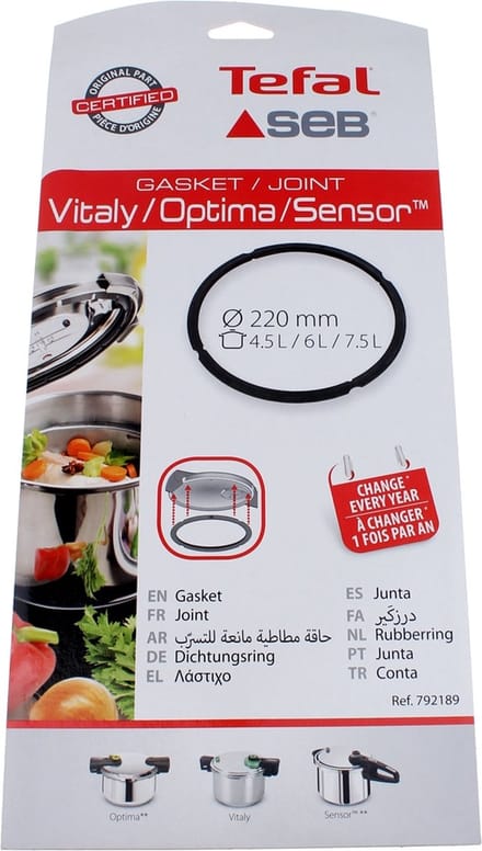 dichting Ø220mm 4,5-6-7,5 liter Vitaly/Sensor