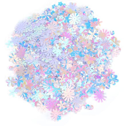 Confetti Bloemvormige Glitter Pailletten Spangles Feest Bruiloft Strooisel Feestdecoratie white