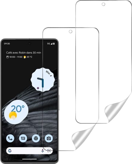 Screenprotector voor Google Pixel 7 Pro - 2 stuks Beschermende kunststoffen transparante plastic schermfolie