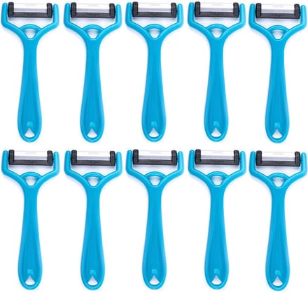 Solingen Dunschiller Uno Y-Model – Kunststof – Mes 4,2 cm – Blauw – 10 stuks